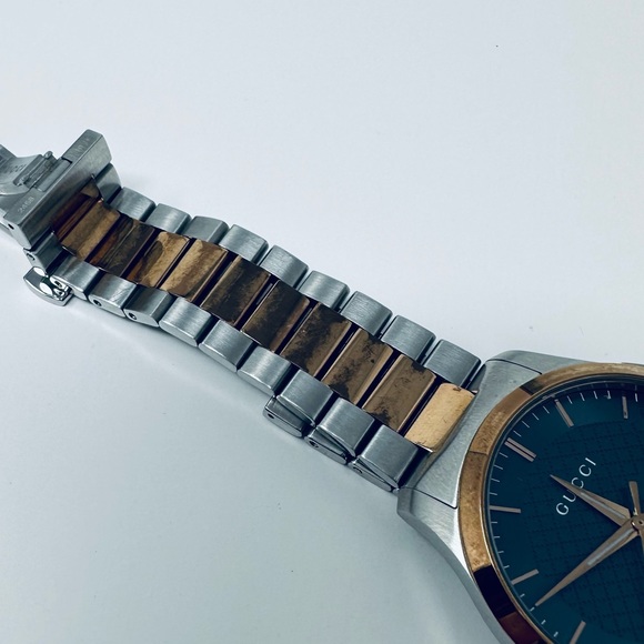 GUCCI G TIMELESS SILVER/ROSE GOLD 38MM WATCH - Picture 9 of 13